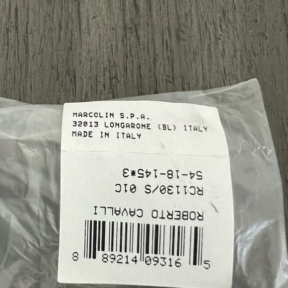 Roberto Cavalli Sunglasses Women's Black-Gold/Silver Mirror Lens 54mm - Picture 9 of 9